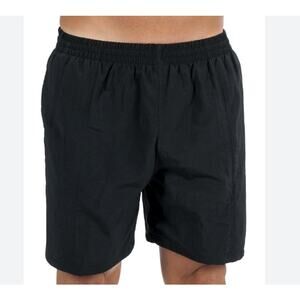 TYR Men's Black Lined Swim Shorts Medium Inseam 5"
